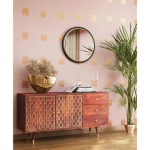 KARE Design Vaso Half Face Dourado 46cm New